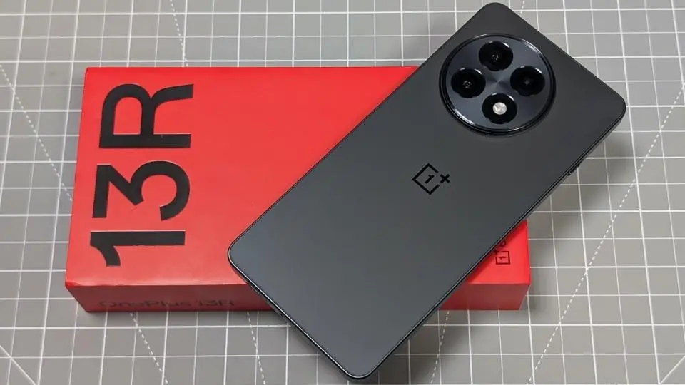 OnePlus 13R 5G smartphone front view with AMOLED display